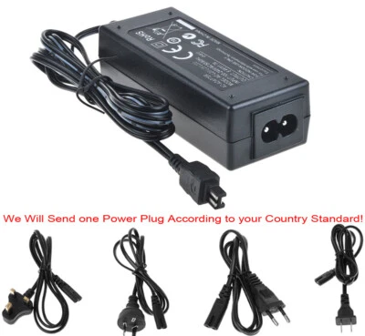 Adaptador de corriente alterna para Sony Handycam DCR-HC24E, DCR-HC26E, DCR-HC27E, DCR-HC28E Foto 1 de 4