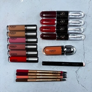 Colección de lápices labiales Kiko Milano lote de 16 lápices labiales brillo sombra de ojos IMPRESCINDIBLE VER - Imagen 1 de 13