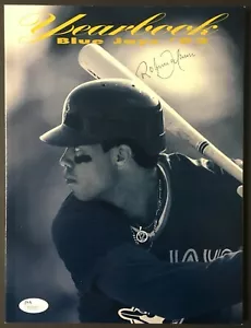 1992 Toronto Blue Jays MLB Yearbook Autographed Roberto Alomar Front Cover JSA - Picture 1 of 6