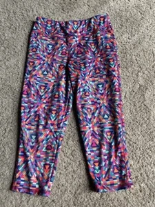 Girl’s MTA Sports Graphic Print Cropped Legging Yoga Pants Size M 7/8 - Picture 1 of 4