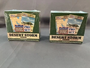 2 Boxes Desert Storm Pro Set Trading Cards With 36 Unopened Packs 10 Cards Each - Picture 1 of 6