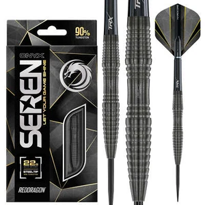 Red Dragon Seren 3 Onyx Steel Tip Darts 90% Tungsten - 22gm - Picture 1 of 6