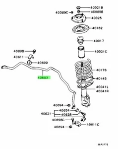 Bar, FR Susp Stabilizer For: Mitsubishi Lancer Evo 4 5 6 CN9A CP9A - Picture 1 of 1