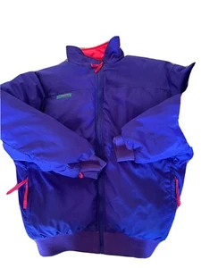 Columbia Men's L Reversible Down Purple/Orange Radial Sleeve - Picture 1 of 14