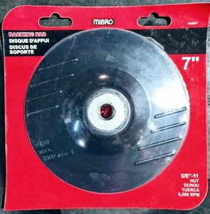 Mibro 7"" Poly Rückenpolster mit 5/8""-11 Kontermutter - Bild 1 von 3
