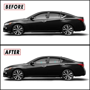 Superposición de apagón de eliminación de cromo para moldura de ventana Nissan Altima 2019+ - Imagen 1 de 7