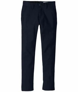 $165 Volcom Kid's Boy's Blue Cotton Stretch Modern Flat-Front Chino Pants 30 - Picture 1 of 1