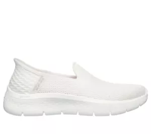 Skechers Womens Slip-Ins Go Walk White Shoes Hands Free Sneakers Comfort 7.5 - Picture 1 of 18