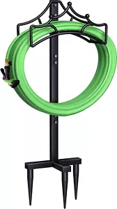 Freestanding Garden Hose Stand Holder - Metal Water Pipe Reel Rack for Outdoor,  - Picture 1 of 12