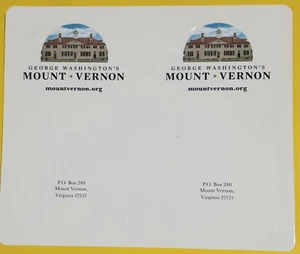 2x GEORGE WASHINGTON'S MT VERNON Bookmarks - Picture 1 of 1