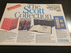 Páginas complementarias de estampillas de pato federales y estatales Scott U.S.A. #4 - 1990 - perforadas cuádruples - Imagen 1 de 1