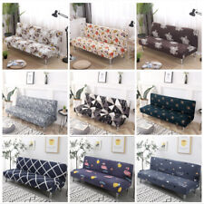 Printed Futon Covers Stretch Folding Sofa Bed Slipcovers Armless Couch Covers