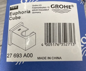 Grohe 27693A00 Euphoria Cube Handbrausehalter zur Wandmontage Hartgraphit *LESEN* - Bild 1 von 4