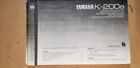 Yamaha K-200a Cassette  Owners Manual *Original*