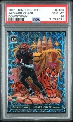 1 Jamarr Chase Card +8 Modern Cards NFL HOT Pack Repack Rookies! Mystery Pack