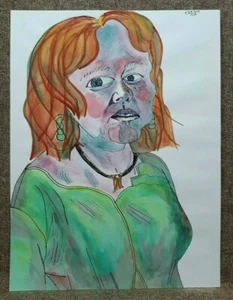 BEAUTIFUL UGLY ABSTRACT COLORFUL ART IMAGE - POP ART - NEW AGE PICASSO - Picture 1 of 3