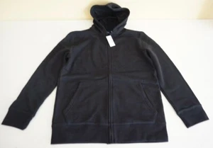 THE CHILDREN'S PLACE BOYS UNIFORM LONG SLEEVE ZIP HOODIE BLACK XXL (16) NWT!! - Picture 1 of 3