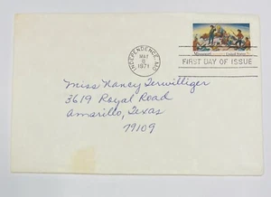 US FDC Cover 1971 Missouri Statehood 150th Anniversary Marshalltown, MD - 1 - Picture 1 of 1