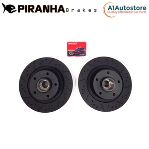 Renault Megane Sport Tourer 1.2 1.5 1.6 16- Rear Brake Discs Black & Mintex Pads - Picture 1 of 4