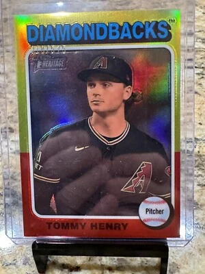Tommy Henry 2024 Topps Heritage #90 Chrome Refractor SP /575 Diamondbacks🔥🔥 - Image 1 of 3