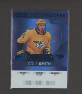 2020-21 Upper Deck Credentials Blue #53 Cole Smith 54/99 - Bild 1 von 1