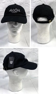 NWT Avion Tequila Baseball Hat Mens Embroidered Logo Black - Imagen 1 de 7