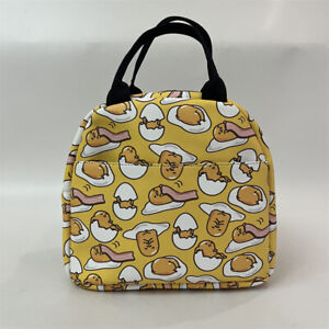 gudetama sleep yellow PU handbag lunch bag tote storage keep warm Picnic bag