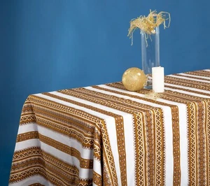 Mantel de fiesta ucraniano adorno decoración de boda blanco beige amarillo San Patricio - Imagen 1 de 5