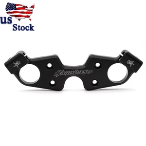Abrazadera de triple árbol CNC negra para motocicleta Suzuki GSX1300 Hayabusa 1999-2022 - Imagen 1 de 7