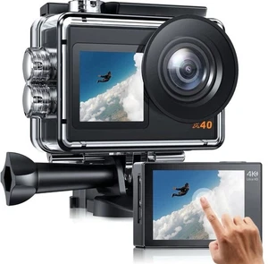 Campark X40 4K Action Camera - 30FPS, 20MP Dual Screen, EIS, WiFi, Waterproof - Picture 1 of 6
