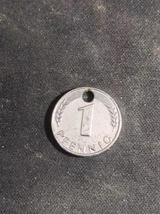 1950 F Germany 1 Pfennig - Picture 1 of 4