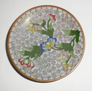 DE COLECCIÓN ESMALTE CLOISONNE ESTATUILLA ANILLO SOPORTE ESTATUILLA DISEÑO COLORIDO - Imagen 1 de 4