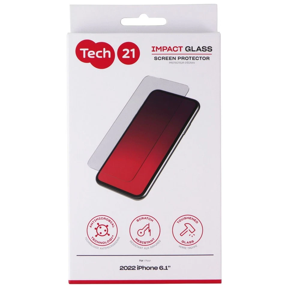 Tech21 Impact Glass Screen Protector for Apple iPhone 14 - Clear - Image 1 of 1