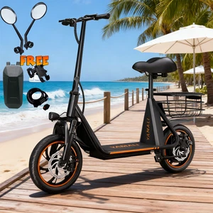 12 inch Folding Electric Scooter YAMALI X12 36V 13AH E-City Scooter With Basket - Bild 1 von 22