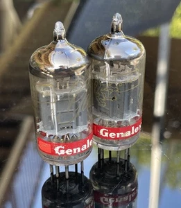 2 VINTAGE Genalex Gold Lion B749 12AU7 Vacuum Tubes - TV7 TESTED & BEAUTIFUL - Picture 1 of 9