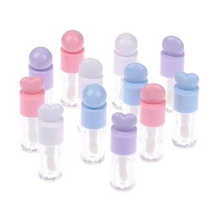 4ml Transparent Lip Gloss Tubes Portable Bottles With Brush Head Inside - Imagen 1 de 24
