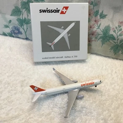 Schabak 1:600 Swissair + Airbus A 330 Die Cast Model Airliner 954/4 Germany EUC - Image 1 of 4