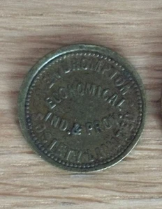 Neu Brompton CO OP TOKEN 1/2 Soverign coop token Cooperative Sammlerstück - Bild 1 von 3
