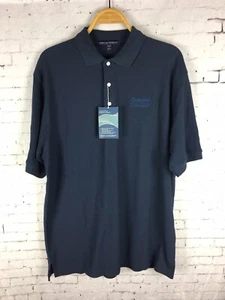 CAMISA POLO PORT AUTHORITY GRANDE PARA HOMBRE NUEVA AZUL MARINO PRIMA ALGODÓN OXNARD (DÍA) - Imagen 1 de 7