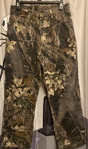 Cabela's Camouflage Denim Jeans Sz 10 Ladies Hunting Outdoor Clothing 30x26 - Picture 1 of 13