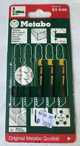 NEW Metabo 23 646 Jig Saw 5 Blades for Plywood & Plastic Switzerland - Picture 1 of 5