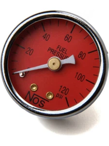 Nitrous Oxide Systems NOS Gauge, Fuel Pressure, 0-120 Psi, 1 1/2 In. (15906NOS) - Picture 1 of 12