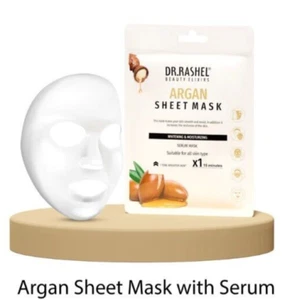DR.RASHEL Argan Face Sheet Mask With Serum For Women and Men 20g - Picture 1 of 3