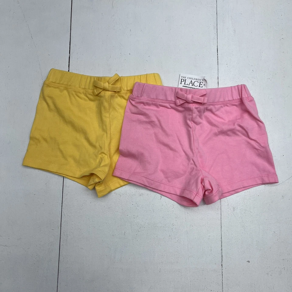 Pantalones Cortos Pull On The Children’s Place Rosa y Amarillo Niñas Talla 12/18M NUEVO Foto 1 de 4