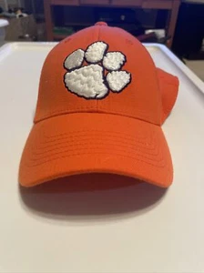 Clemson Tigers Hat Cap Strech Orange White Football Top Of The World One Size - Picture 1 of 2