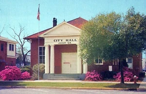 Jesup Georgia Rathaus Postkarte - Bild 1 von 2