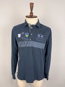 Camisa Polo LA MARTINA BUENOS AIRES #3 Azul Manga Larga Bordada Talla S-M - Imagen 1 de 24