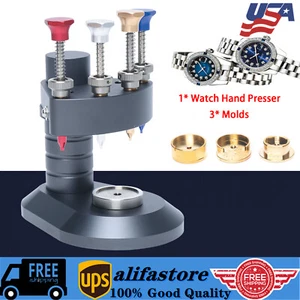4 Pin Watch Hand Presser High-Precision Watchmakers Setting Fitting Repair Tool - Bild 1 von 12