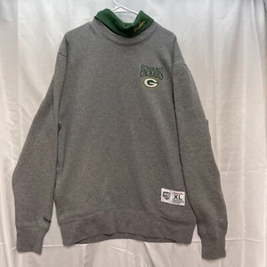 VINTAGE GREEN BAY PACKERS MEN'S MITCHELL & NESS TURTLENECK SWEATSHIRT SIZE XL - Picture 1 of 7