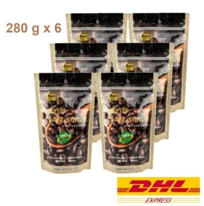 6 x Yoko Coffee Salt Scrub Anti Cellulite Stretch Marks Wrinkle Detox 280g - Picture 1 of 6